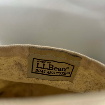 L.L. Bean Canvas Faded to Grey Handle Boat and Tote Bag- Large