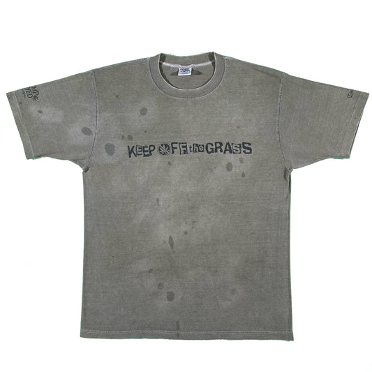 90s Crazy Shirts 'Keep Off the Grass' Weed Tee- M