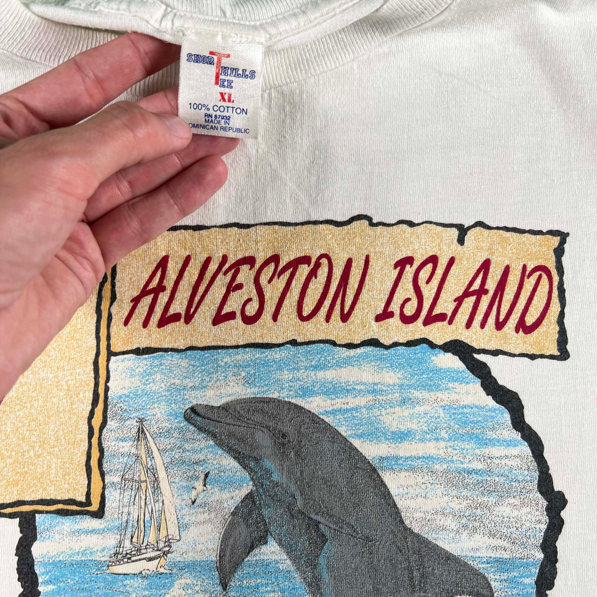 80s Galveston Island Paradise Tee- XL