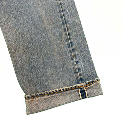 70s Levi's 501 Redline Thrashed & Patched Denim- 34x35