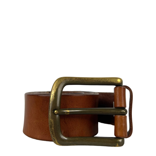 2006 Banana Republic Caramel Brown Leather Belt- 28"-32"