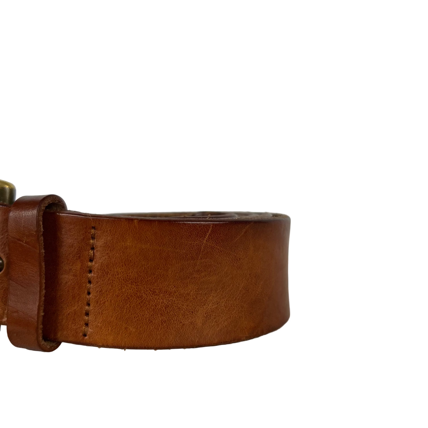 2006 Banana Republic Caramel Brown Leather Belt- 28"-32"