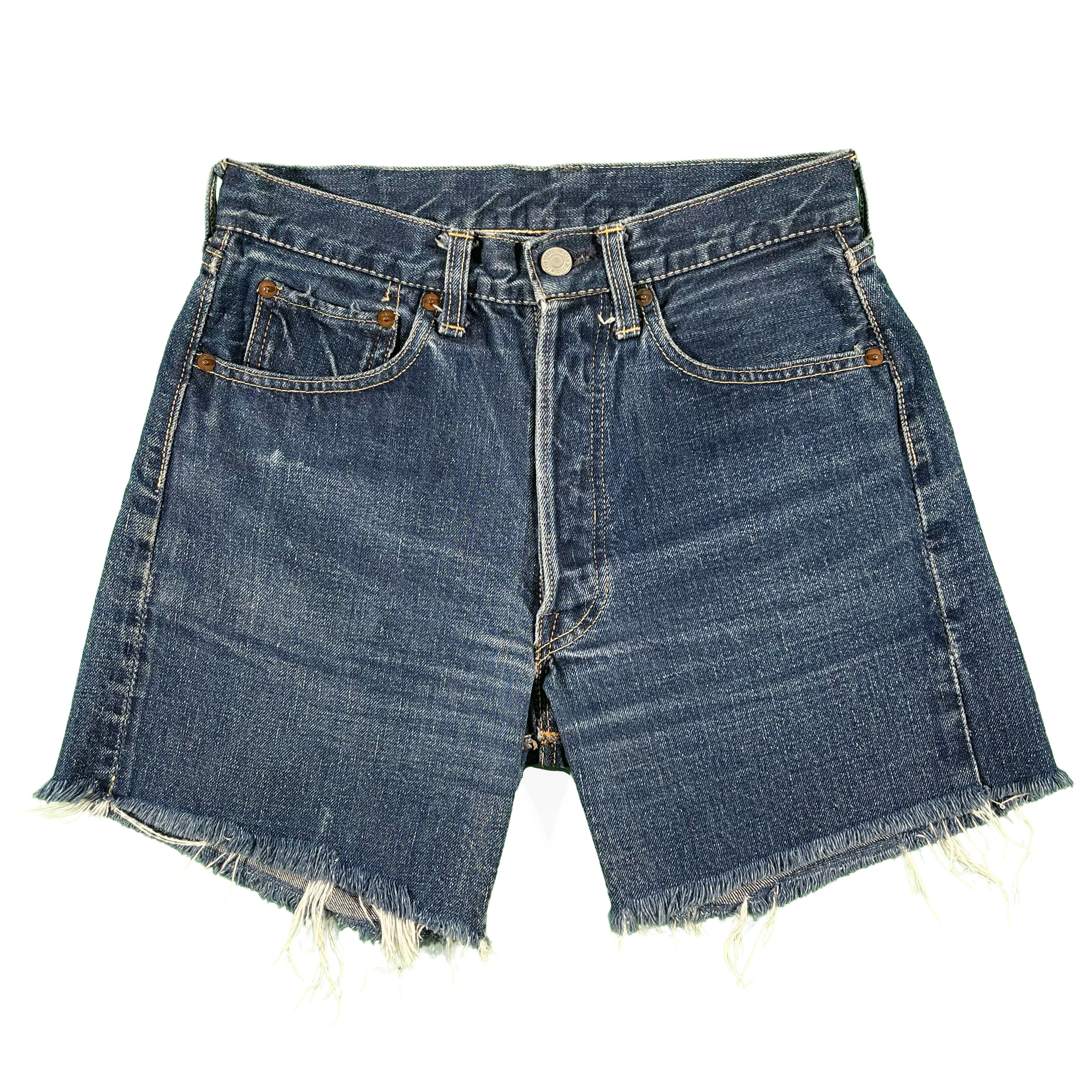 50s Hidden Rivets Big E Levi's 501 Jorts- 28x5.5 – Plum Garments