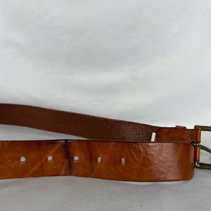 2006 Banana Republic Caramel Brown Leather Belt- 28"-32"