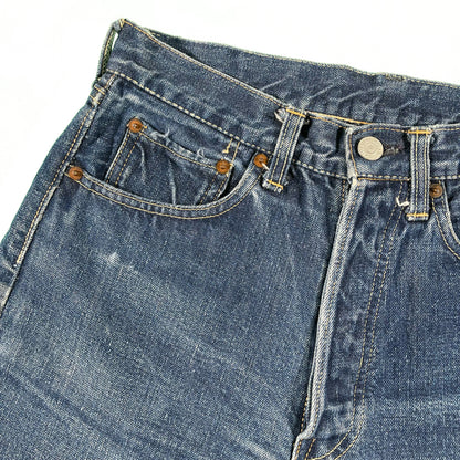 50s Hidden Rivets Big E Levi's 501 Jorts- 28x5.5