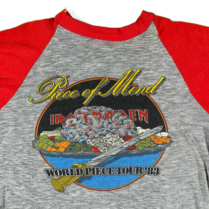 80s Iron Maiden World Piece Tour Tee- S