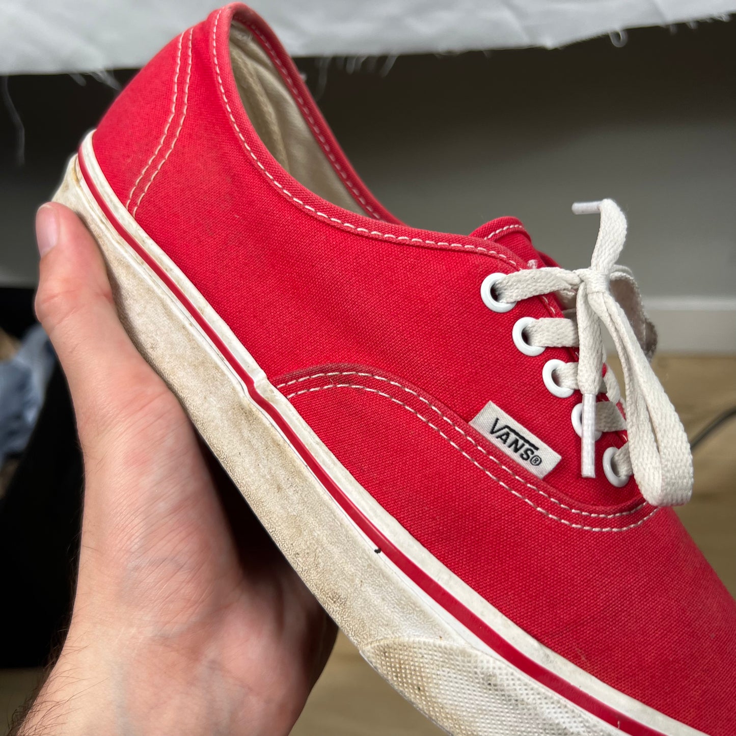 Faded Red Vans New Eras- M's 9, W's 10.5