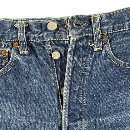 50s Hidden Rivets Big E Levi's 501 Jorts- 28x5.5