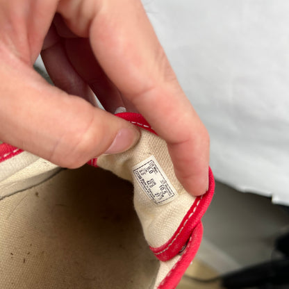 Faded Red Vans New Eras- M's 9, W's 10.5