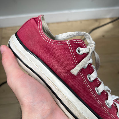Sun Faded Burgundy Converse- M's 7, W's 8.5