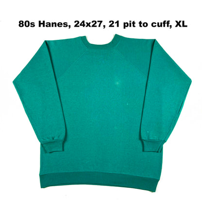 Vintage Blank Green Sweatshirts- SELECT SWEAT