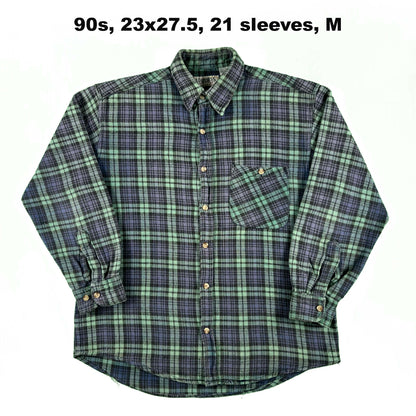 Vintage 100% Cotton Flannels- SELECT SHIRT