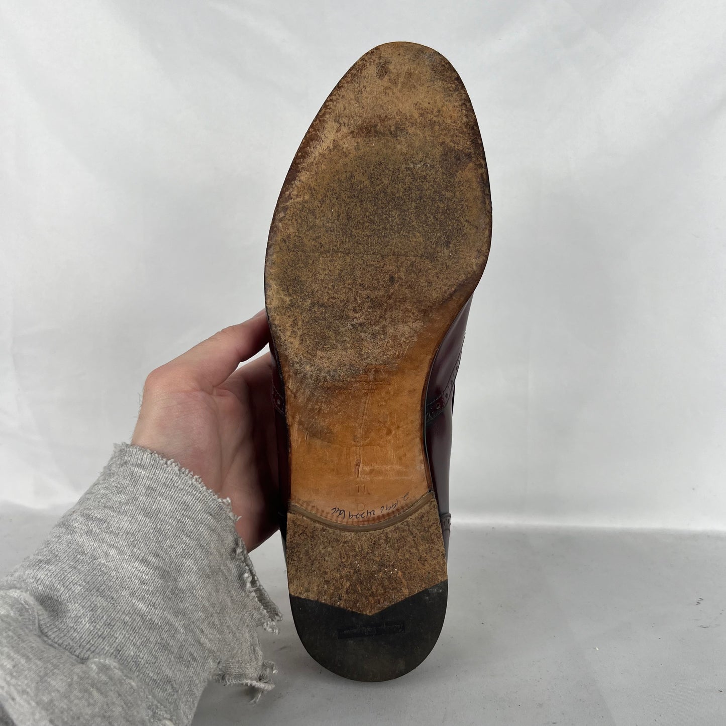 80s Mahogany Brown Leather Tassel Loafers- M's 11, W's 12.5