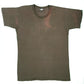 80s Over Dyed Brown Stenciled Military Tees- M