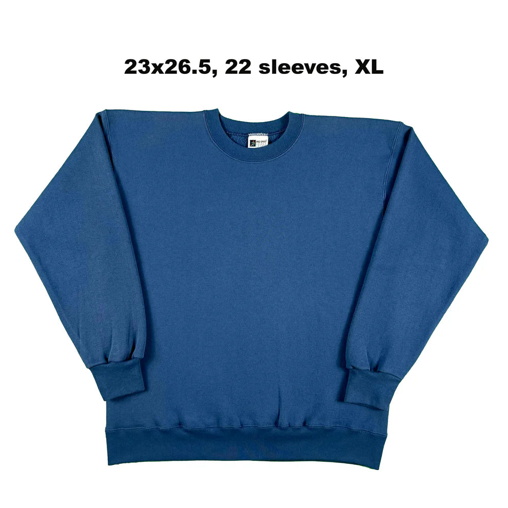 Vintage Blank Blue Sweatshirts- SELECT SWEAT