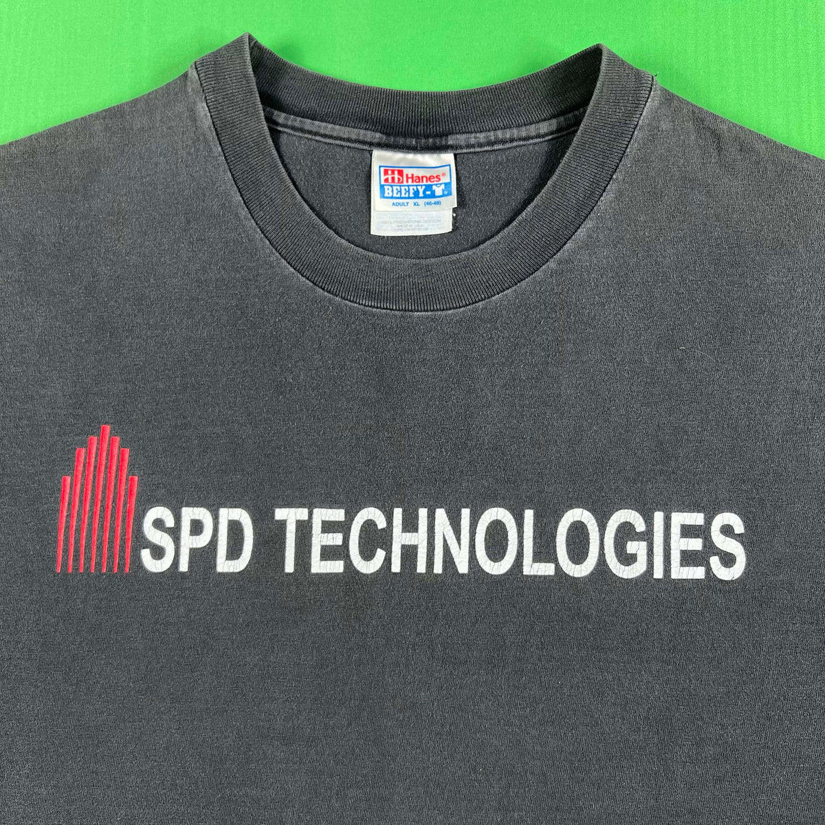 90s Faded Black 'SPD Technologies' Tee- XL