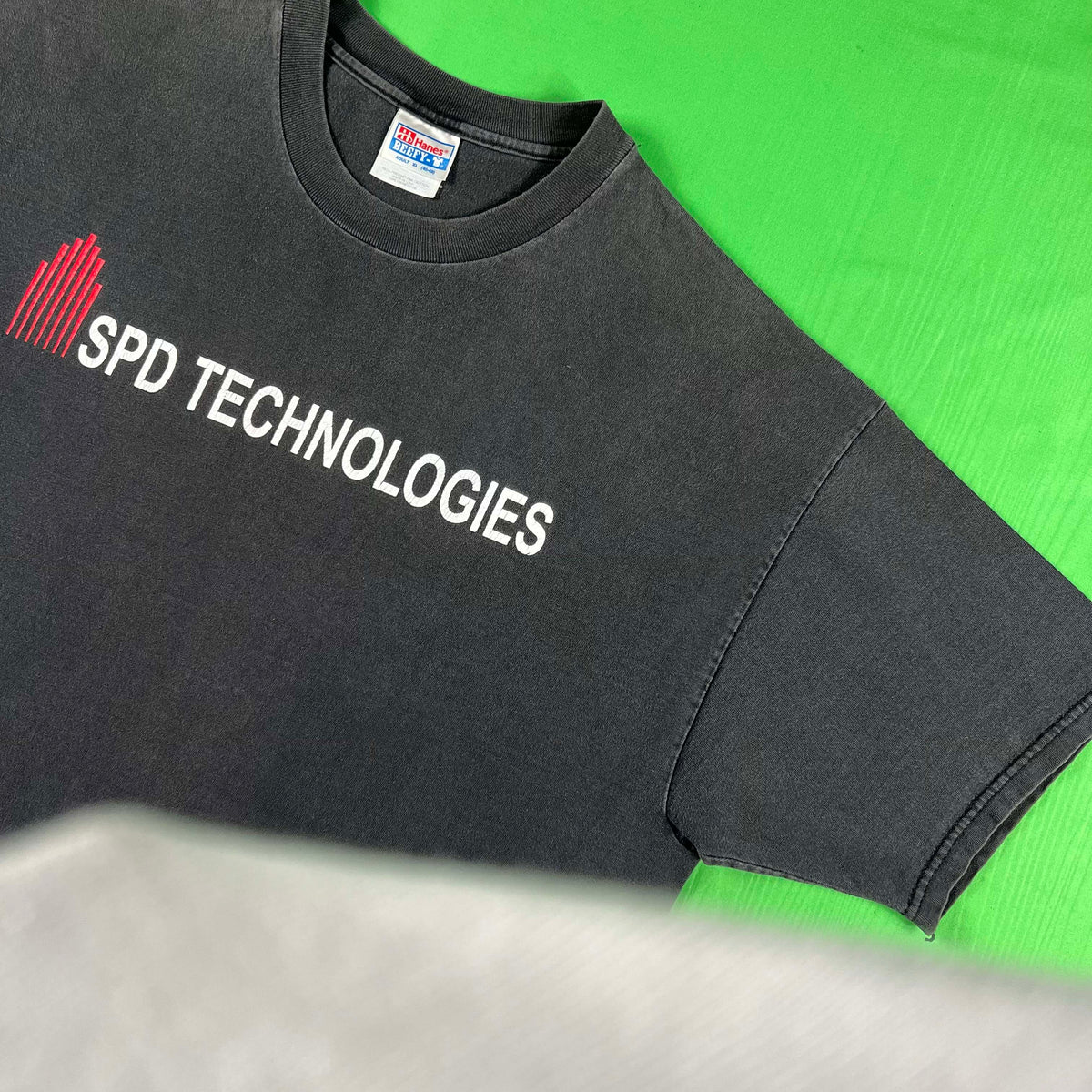 90s Faded Black 'SPD Technologies' Tee- XL