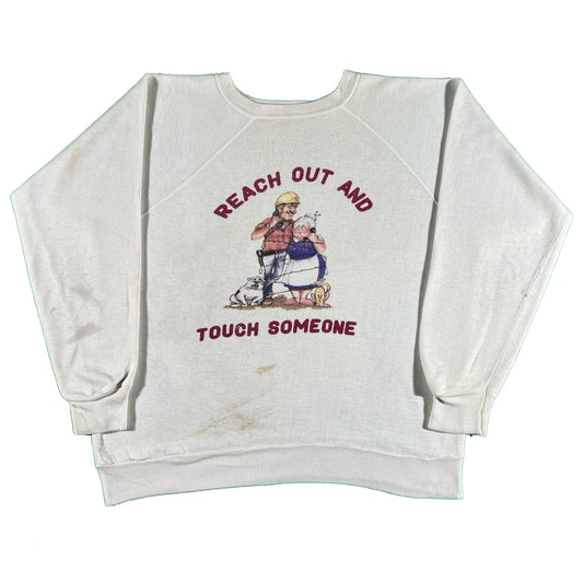 60s 'Reach Out And Touch Someone' Sweatshirt- XL