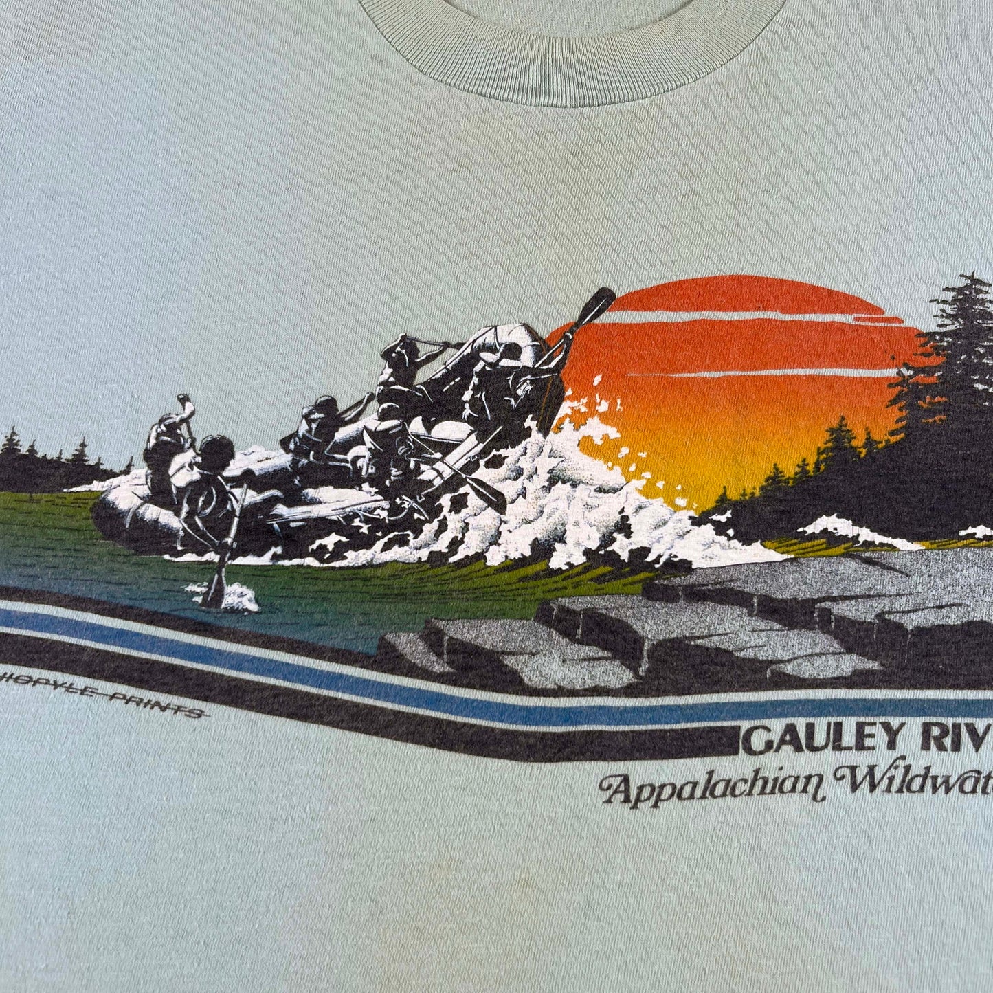 80s Appalachian Whitewater Rafting Tee- M