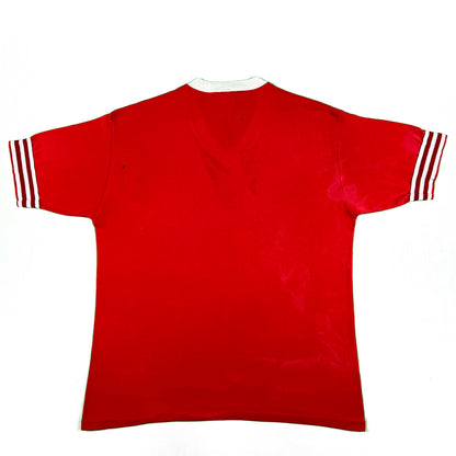 80s Boy Scouts Sun Faded Ringer Jersey Tee- L