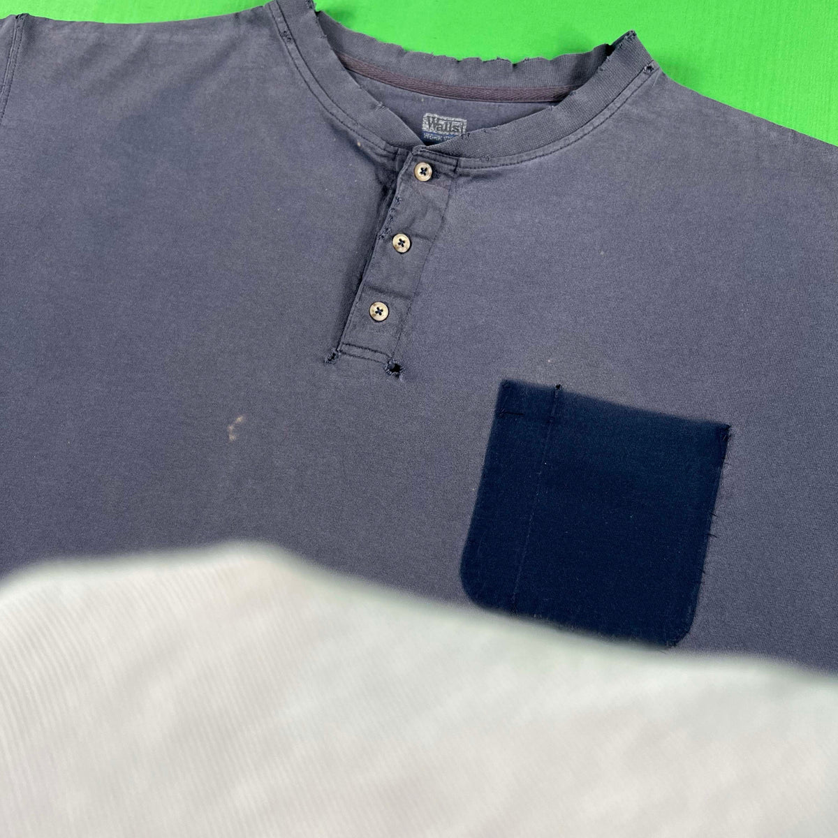 Wall's Sun Faded Ghost Pocket Long Sleeve Tee- XL