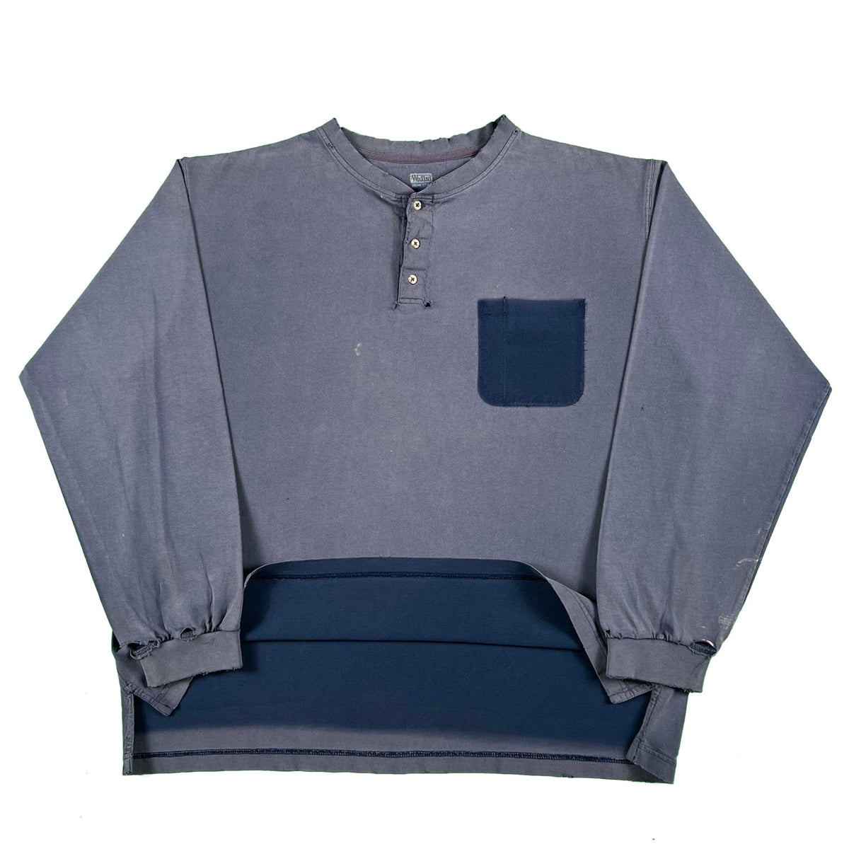 Wall's Sun Faded Ghost Pocket Long Sleeve Tee- XL