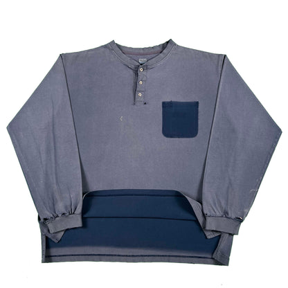 Wall's Sun Faded Ghost Pocket Long Sleeve Tee- XL