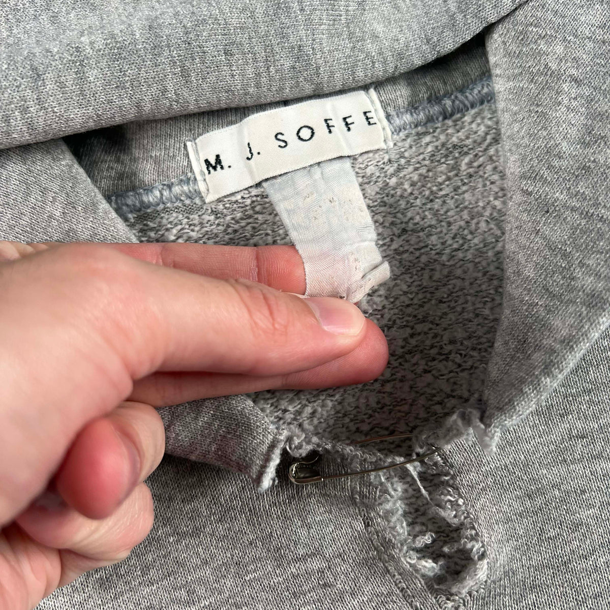 90s Safety Pinned Softball Painter's Hoodie- XL