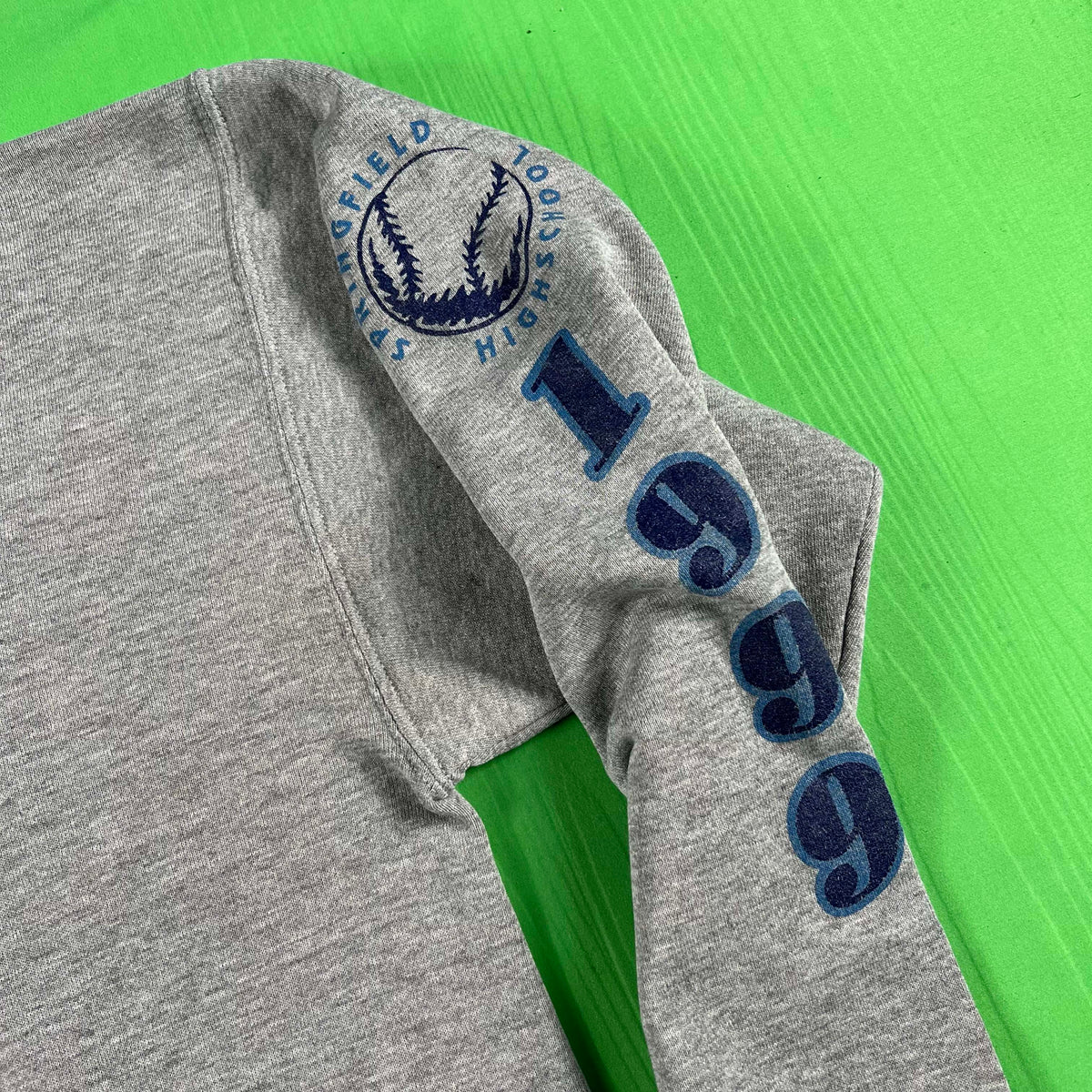 90s Safety Pinned Softball Painter's Hoodie- XL