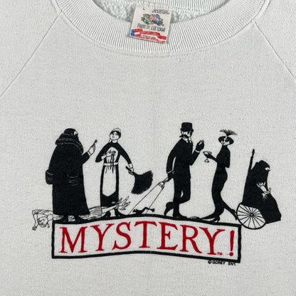 80s Edward Gorey 'Mystery!' Sweatshirt- M