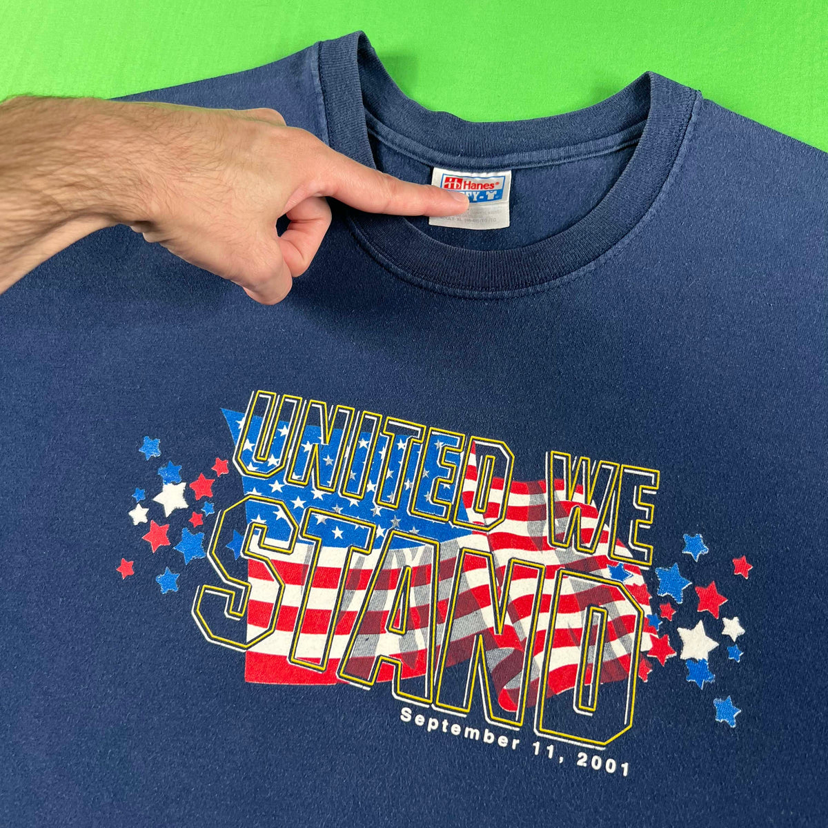 2002 Salt Lake City Olympics 9/11 Memorial Tee- XL