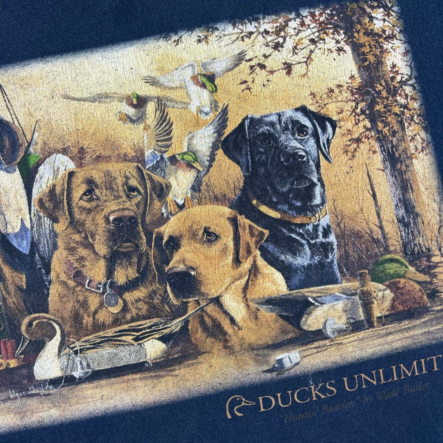 00s Ducks Unlimited Dogs Tee- XL