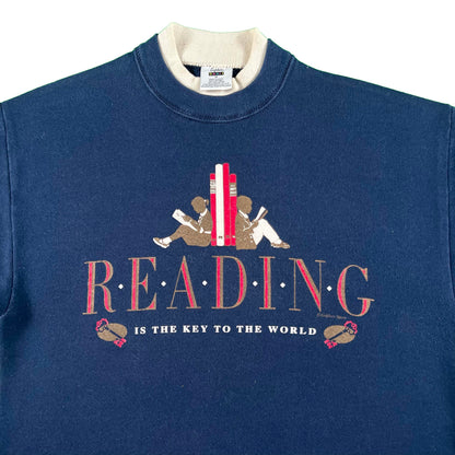 90s Reading Is The Key To The World Sweatshirt- M
