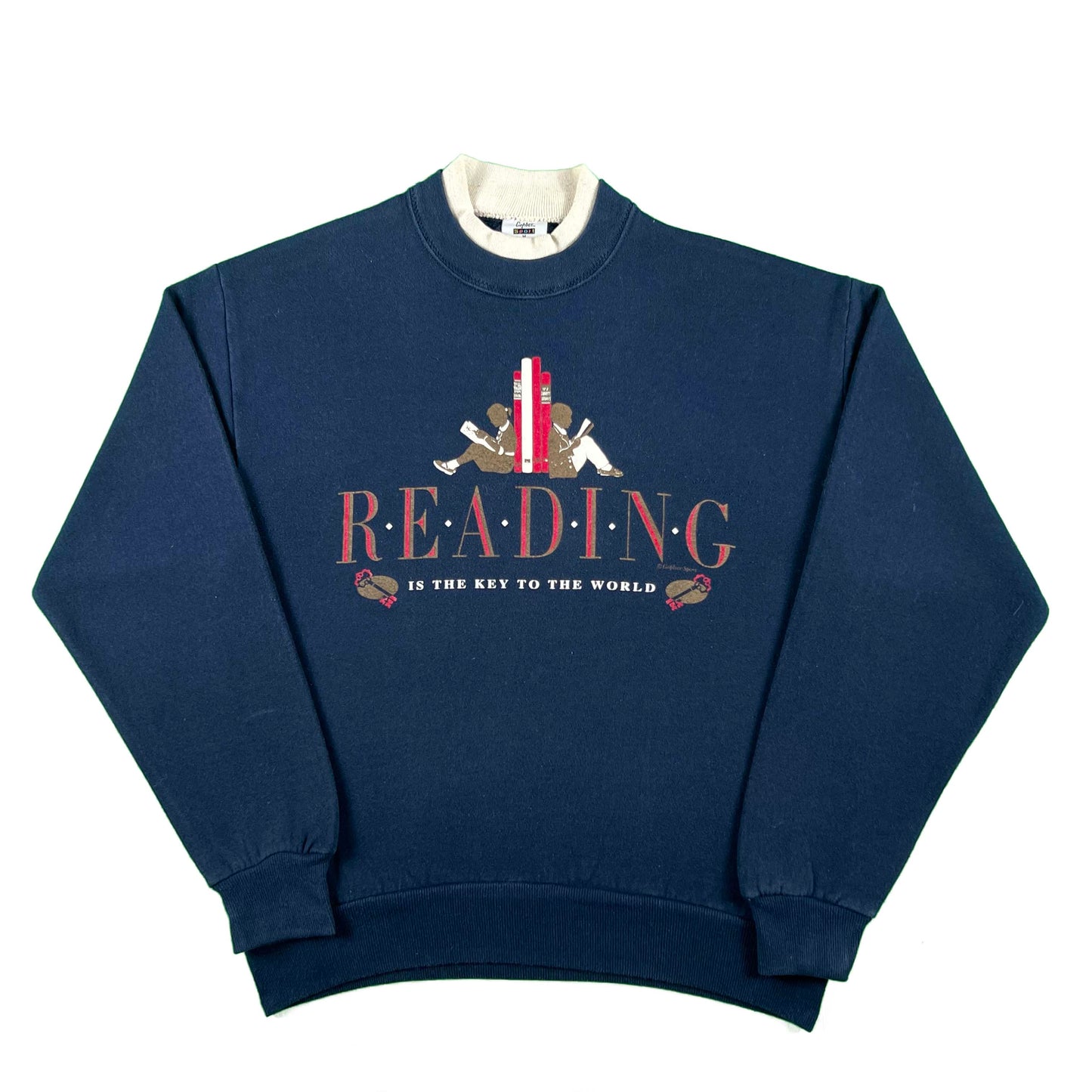 90s Reading Is The Key To The World Sweatshirt- M