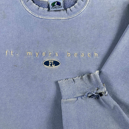 90s Nicely Thashed ft. myers beach Sweatshirt- M