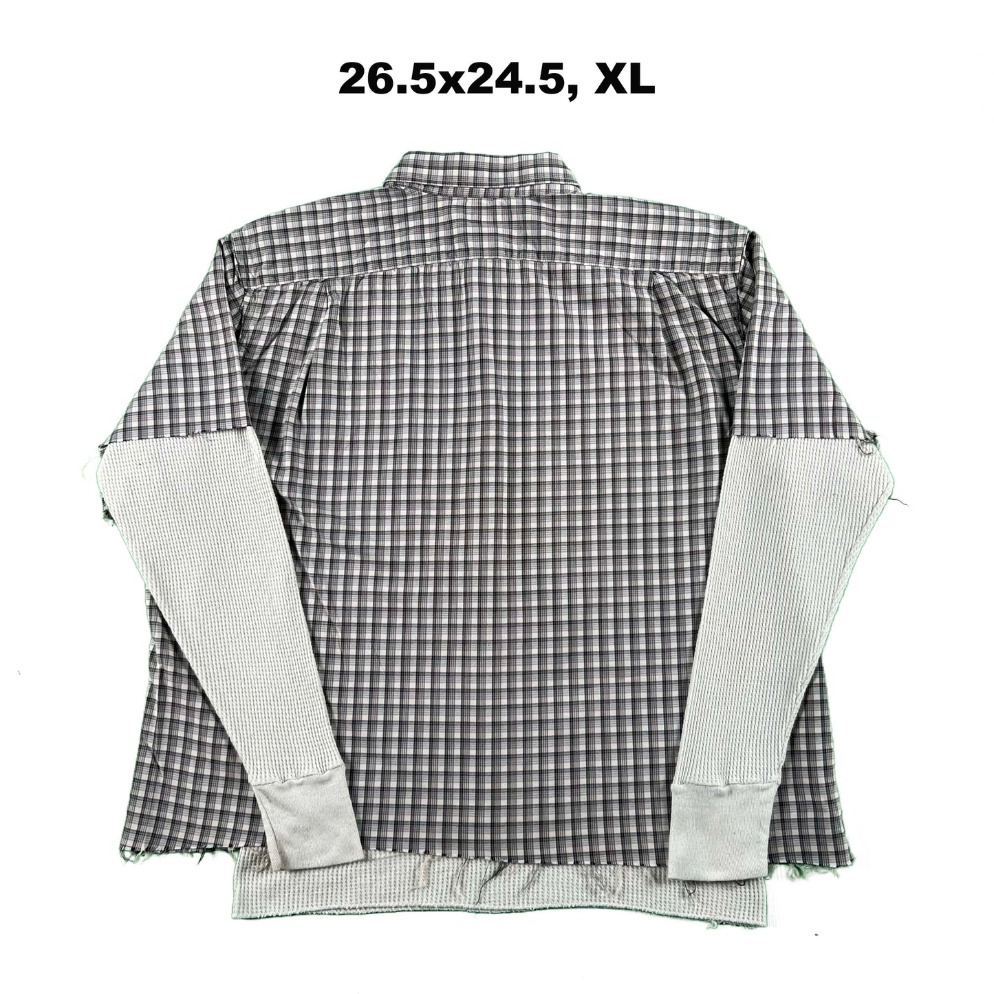 Vintage Eddie Bauer Cropped Plaid Shirt & Waffle Knit Thermals- SELECT COMBO