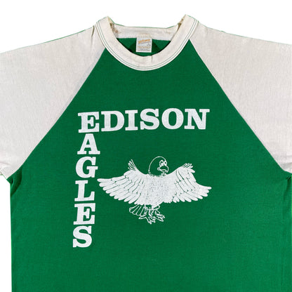 70s Two Tone 'Edison Eagles' Ringer Tee- M