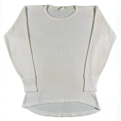 60s 100% Cotton Waffle Knit Thermal- L