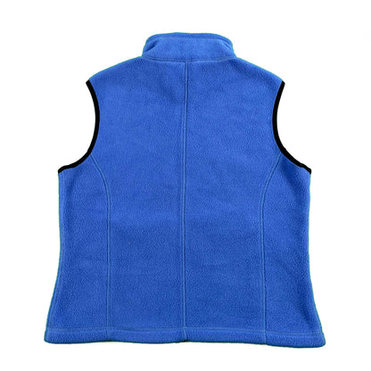 00s Eddie Bauer Dark Baby Blue Fleece Vest- S