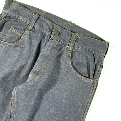 70s Dark Wash Flared Denim- 32x30