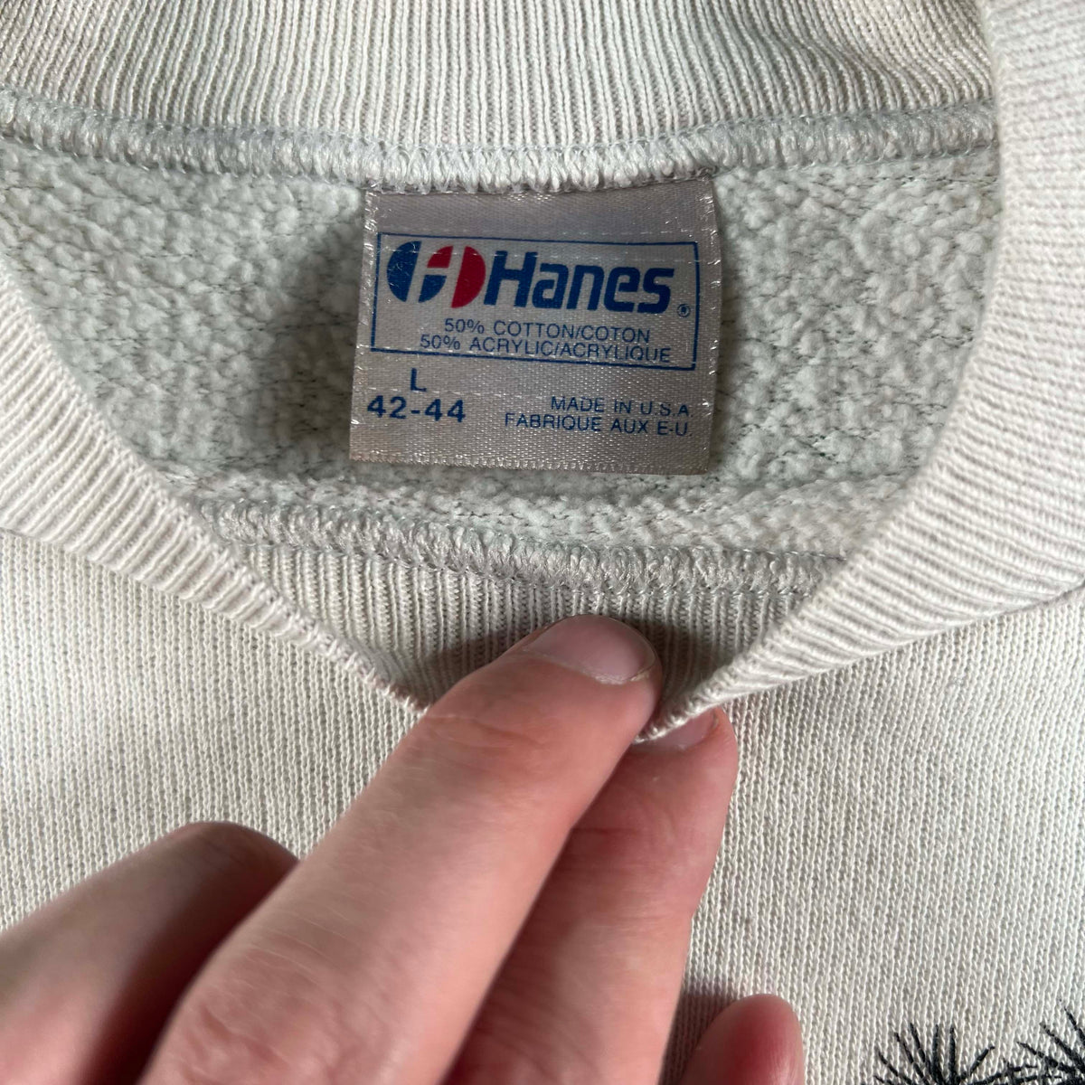 80s East Lake Oregon Fishing Sweatshirt- L