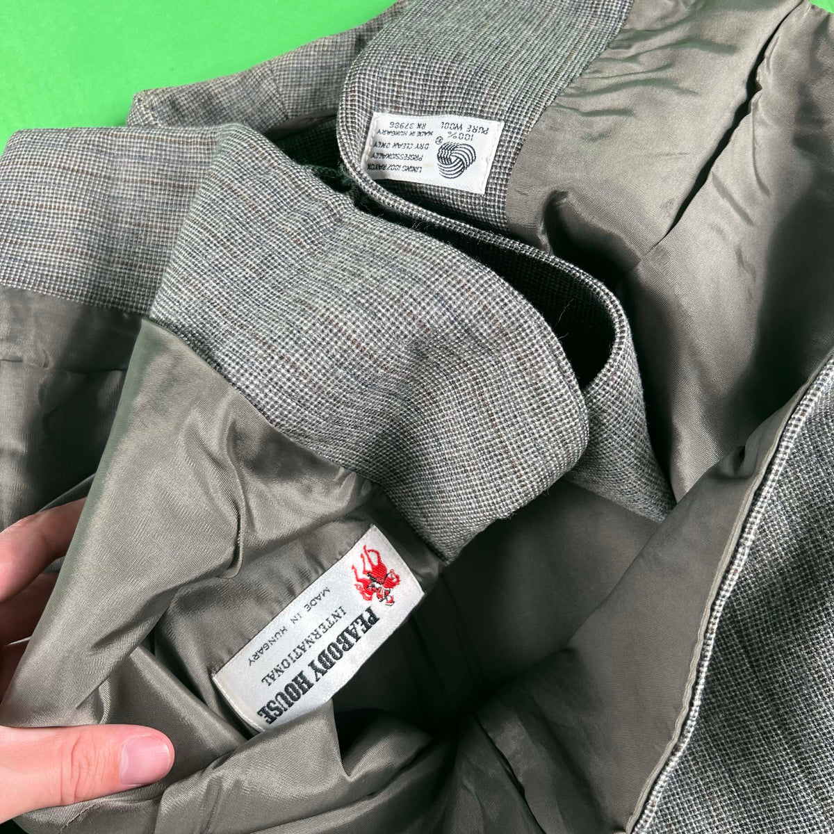 80s Single Button 'Peabody House' Cropped Blazer- XS