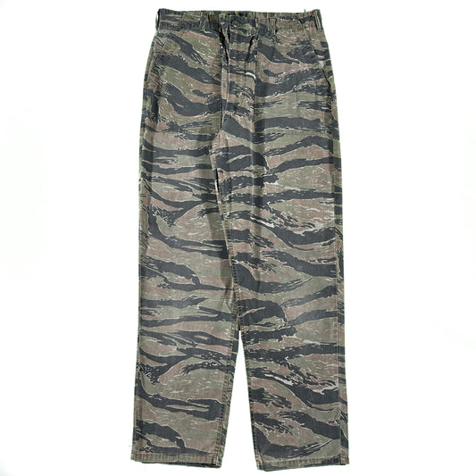 70s Tiger Stripe Camo Military Fatigues- 34x31.5