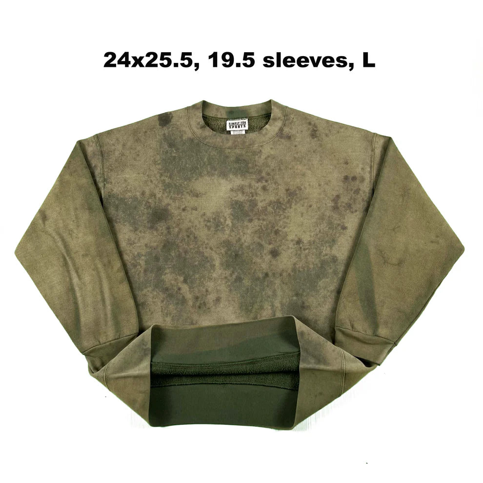 Vintage Blank Green Sweatshirts- SELECT SWEAT