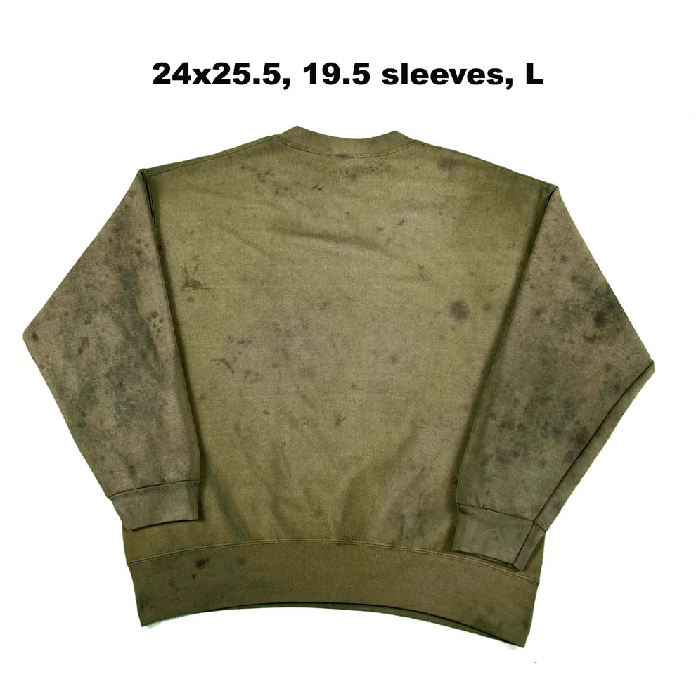 Vintage Blank Green Sweatshirts- SELECT SWEAT
