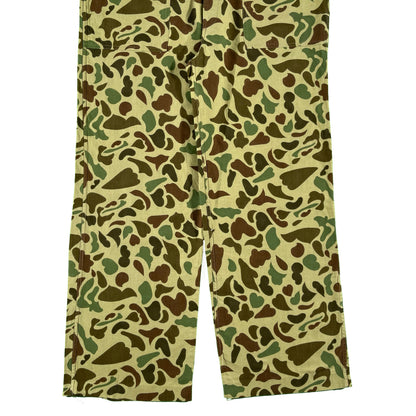 80s Wide Leg Duck Camo Fatigues- 36"-39"x28