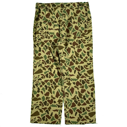 80s Wide Leg Duck Camo Fatigues- 36"-39"x28