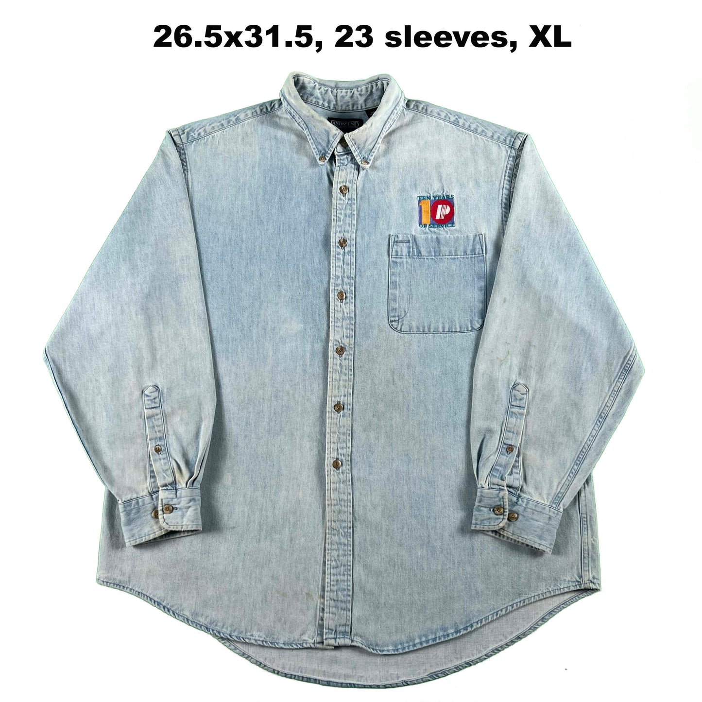 Vintage Lands' End 100% Cotton Button Up Shirts- SELECT SHIRT