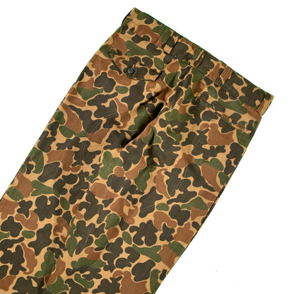 70s Sears Dark Duck Camo Hunting Pants- 34x30.5