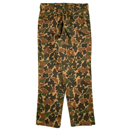 70s Sears Dark Duck Camo Hunting Pants- 34x30.5